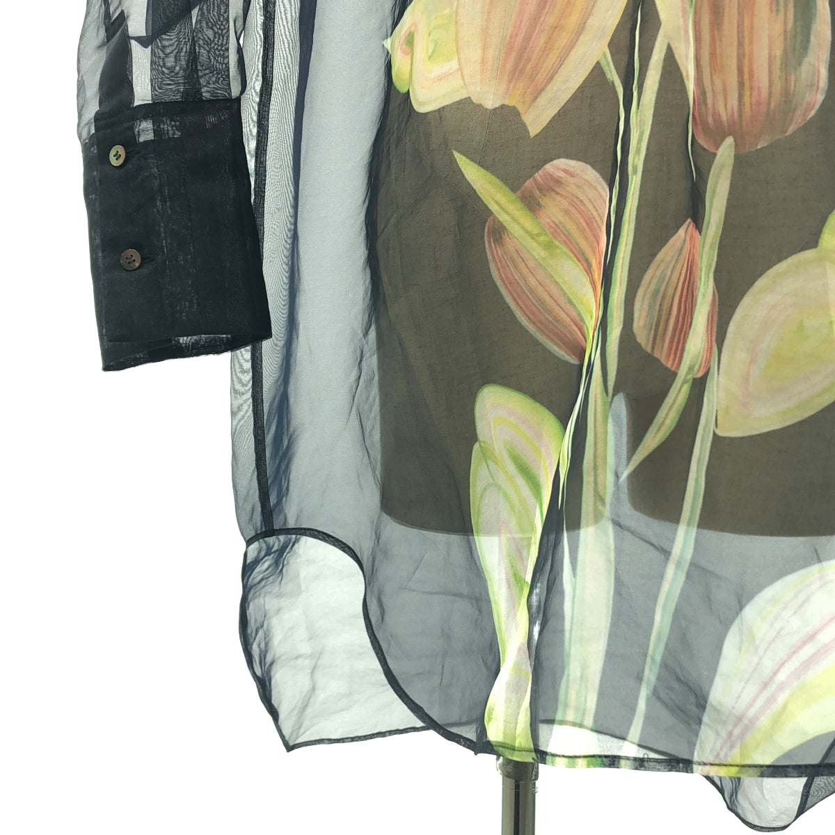 TELMA / テルマ | Printed Sheer Pullover / 総柄 オーバーシルエット
