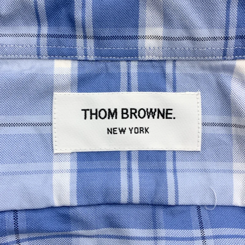 THOM BROWNE / トムブラウン | チェック ボタンダウンシャツ | 0 | メンズ