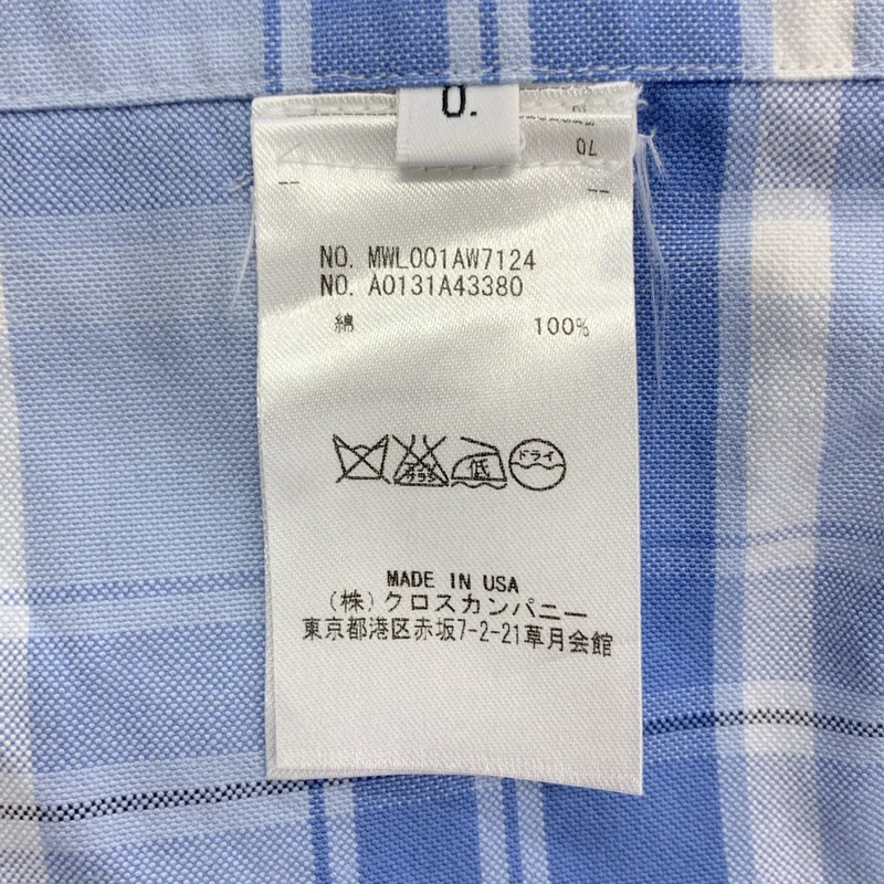 THOM BROWNE / トムブラウン | チェック ボタンダウンシャツ | 0 | メンズ