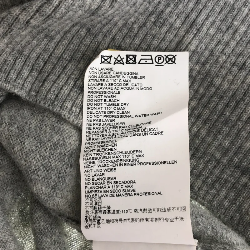 Maison Margiela / メゾンマルジェラ | 2017AW | ウール エルボーパッチ タートルネック ニットワンピース | M | レディース