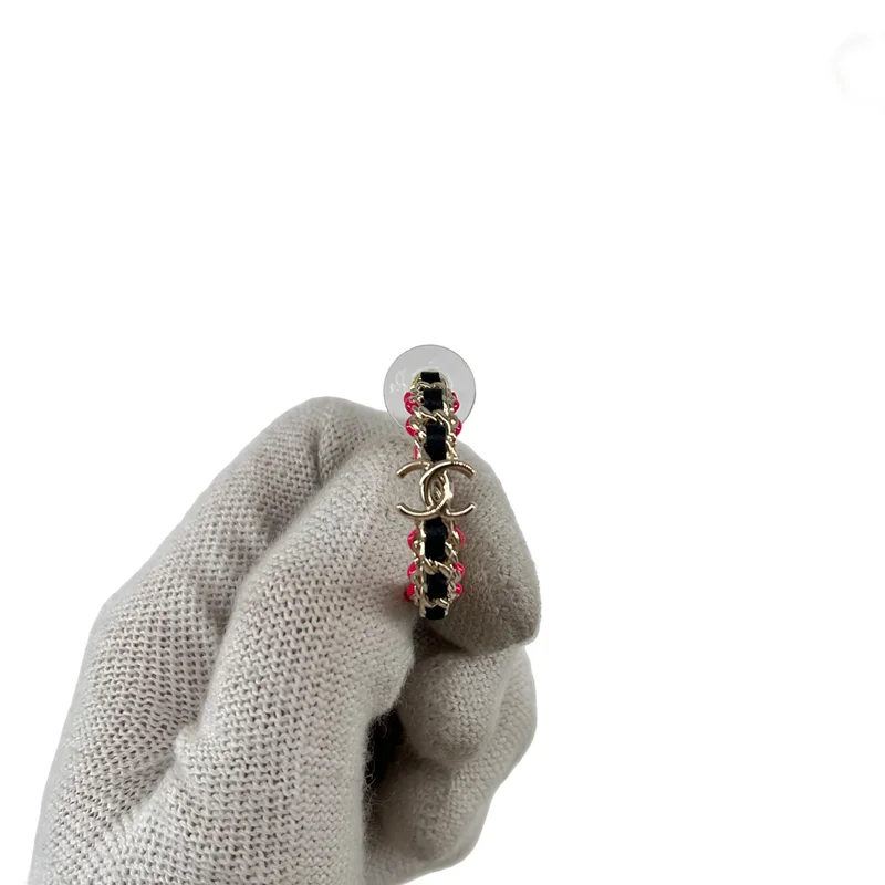 CHANEL / シャネル | ココマーク チェーンモチーフ ピアス |