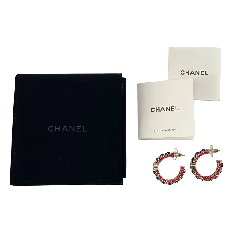 CHANEL / シャネル | ココマーク チェーンモチーフ ピアス |