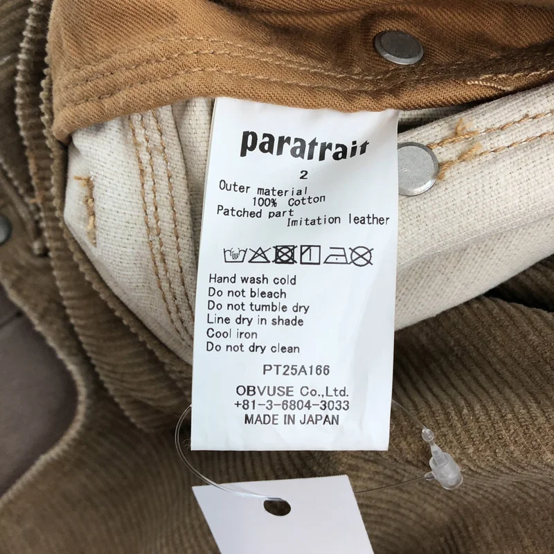paratrait / パラトレイト | 2025AW | CORDUROY PANTS / コーデュロイパンツ | 2 | メンズ