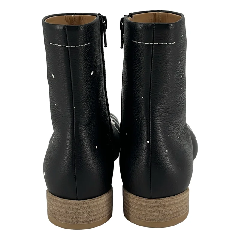 MM6 Maison Margiela / エムエムシックスメゾンマルジェラ | 2024SS | ペイント加工 アナトミック レザー アンクルブーツ | 38 | レディース