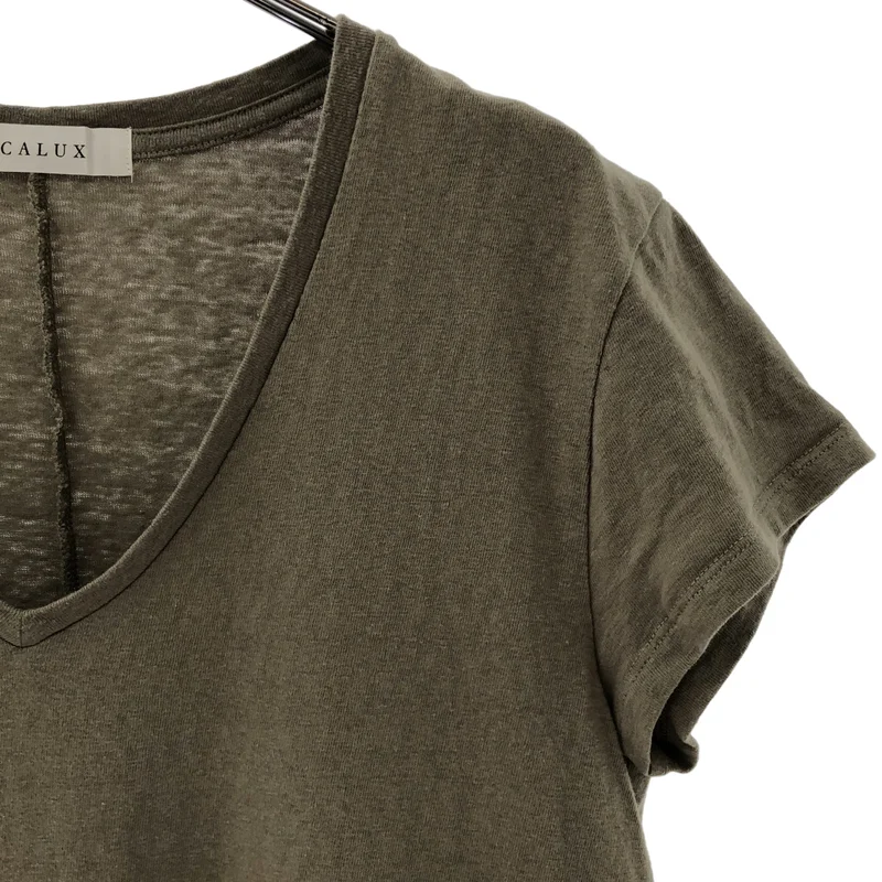 CALUX / キャラクス | 2026SS | Deuxieme Classe取扱い  Vネック Tシャツ | F | レディース