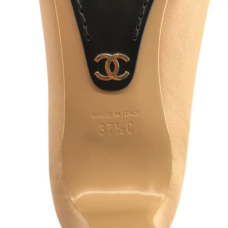 CHANEL / シャネル | ココマーク バイカラー パンプス | 37 1/2C | レディース