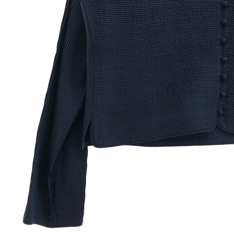 HaaT ISSEY MIYAKE / ハートイッセイミヤケ | 2009SS | シルク プリーツ クルーネックカーディガン | 3 | レディース