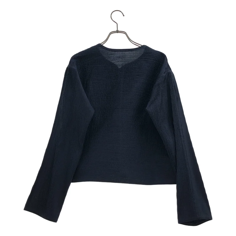 HaaT ISSEY MIYAKE / ハートイッセイミヤケ | 2009SS | シルク プリーツ クルーネックカーディガン | 3 | レディース