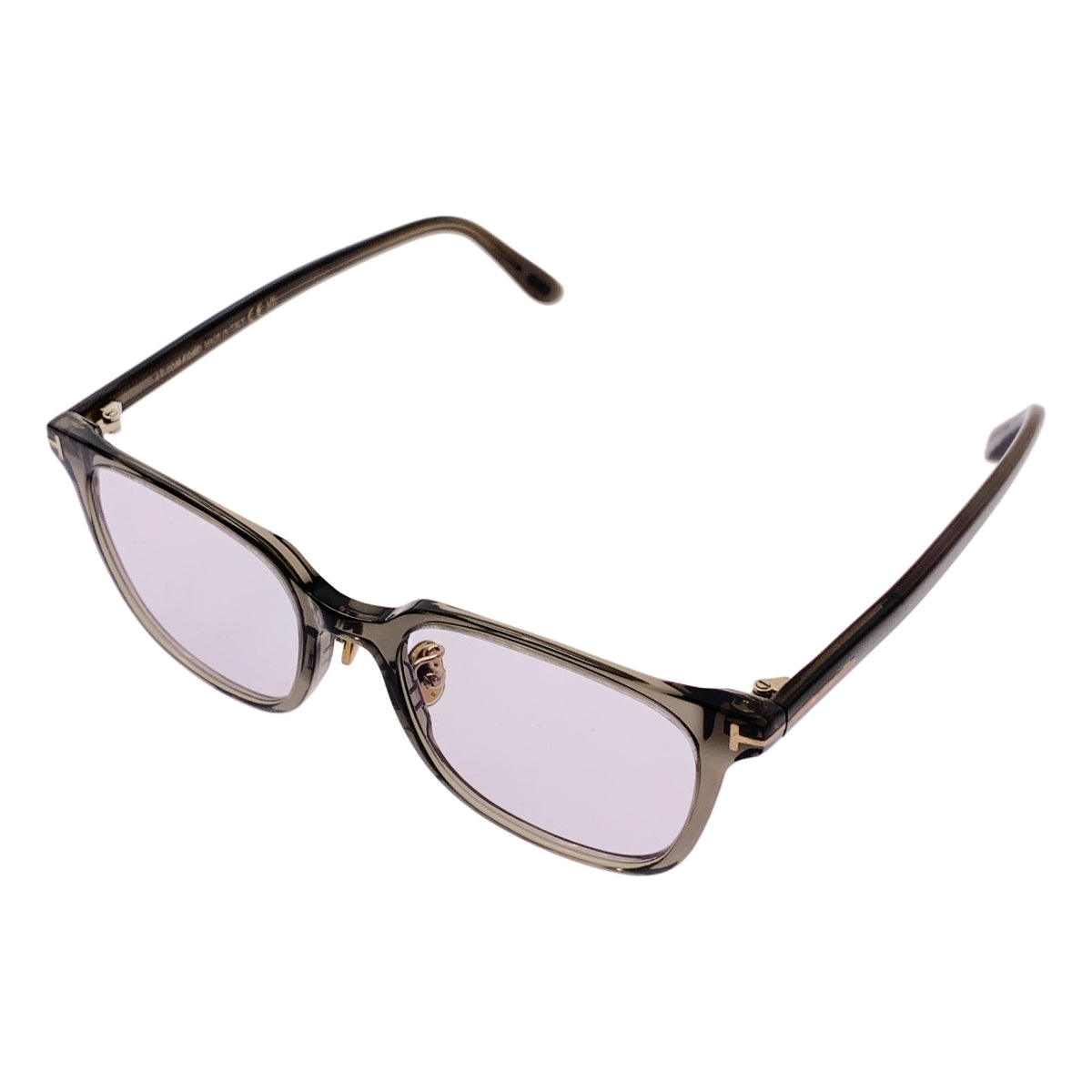 【美品】  TOM FORD / トムフォード | TF5921-K-B / ウェリントンフレーム メガネ アイウェア | 51□19 | チャコール系 美品】 TOM FORD / トムフォード | TF5921-K-B / ウェリントンフレーム