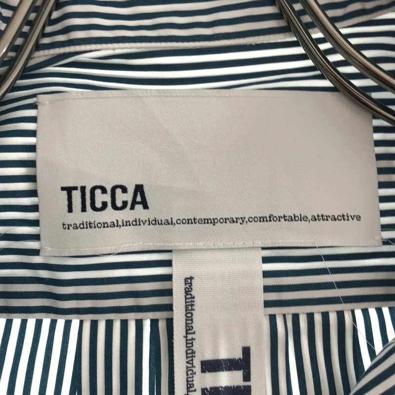 TICCA / ティッカ | ストライプ シャツ_半袖 TBBS-003 | F | メンズ