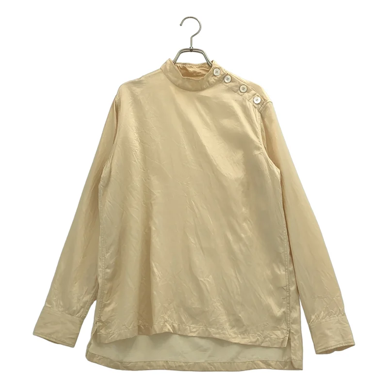 DRIES VAN NOTEN / ドリスヴァンノッテン | コットン混 ハイネックブラウス シャツ | 36 | レディース