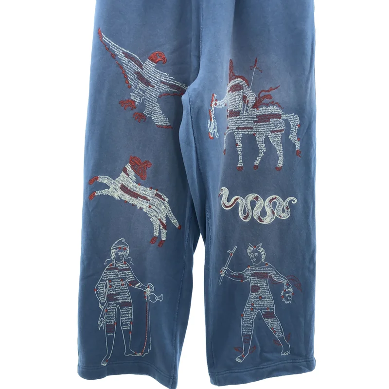 SAMUEL ZELIG / サミュエルゼリグ | MEDIEVAL SWEAT PANT 刺しゅう スウェットパンツ | M | メンズ