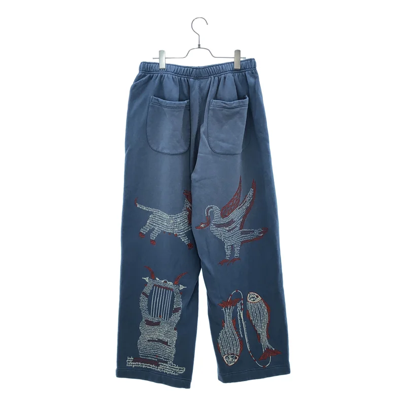 SAMUEL ZELIG / サミュエルゼリグ | MEDIEVAL SWEAT PANT 刺しゅう スウェットパンツ | M | メンズ