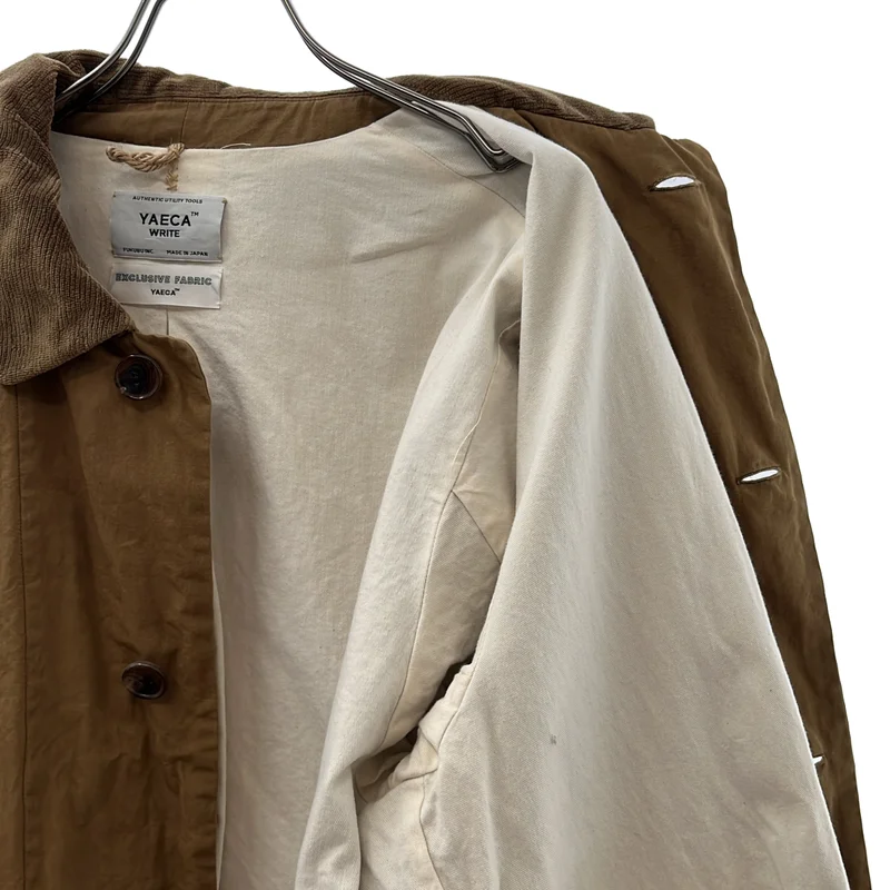 YAECA WRITE / ヤエカライト | DUSTER COAT オイルドクロス ステンカラーコート | M | メンズ