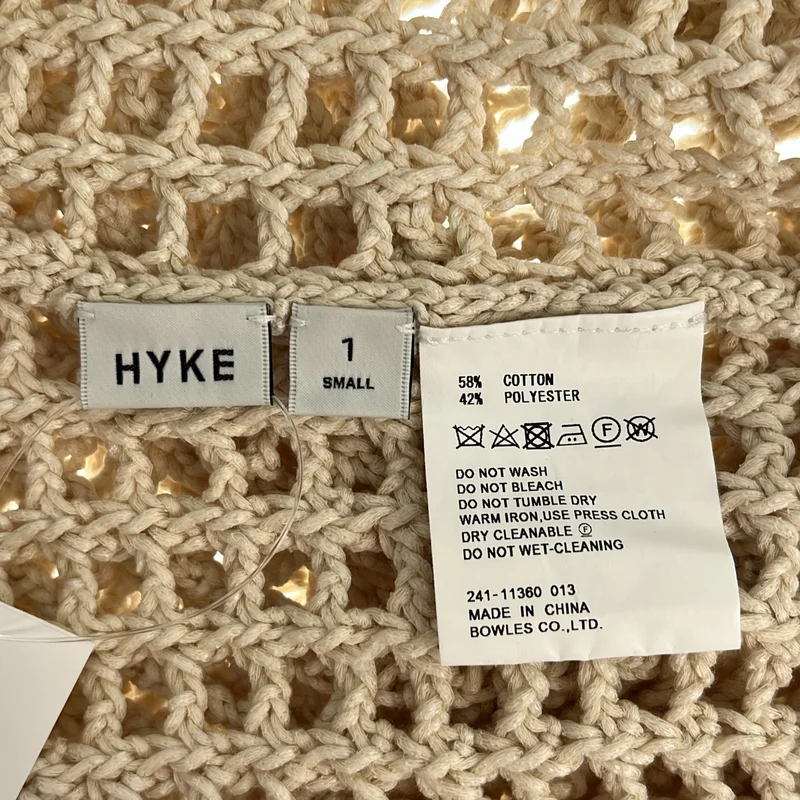 HYKE / ハイク | 2024SS | CROCHETED SWEATER / クロシェ ニット セーター | 1 | レディース