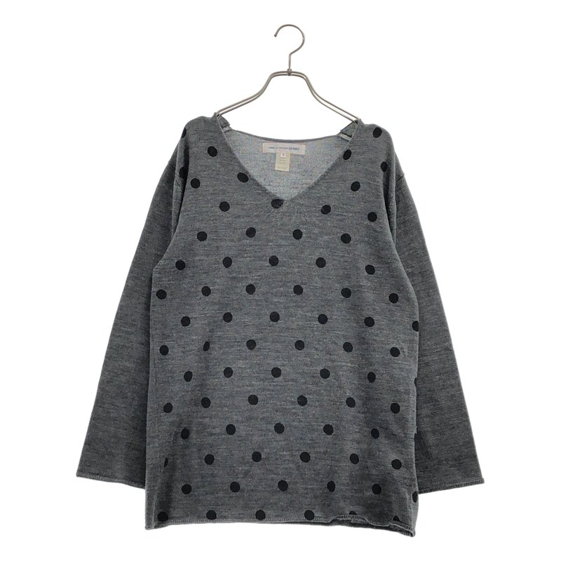 COMME des GARCONS SHIRT / コムデギャルソンシャツ | 2013AW | ドット Vネックニット | M | メンズ