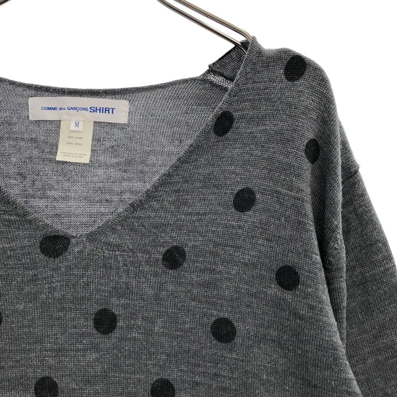 COMME des GARCONS SHIRT / コムデギャルソンシャツ | 2013AW | ドット Vネックニット | M | メンズ