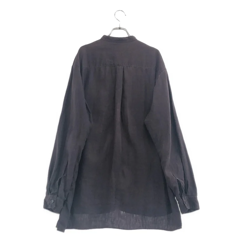 nest robe CONFECT / ネストローブコンフェクト | オーバーダイ リネン バンドカラーシャツ | 5 | メンズ