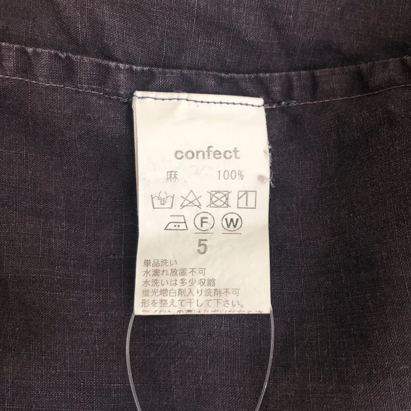 nest robe CONFECT / ネストローブコンフェクト | オーバーダイ リネン バンドカラーシャツ | 5 | メンズ