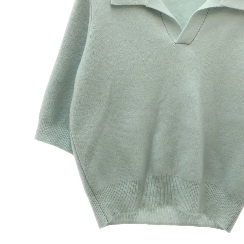 CABaN / キャバン | カシミヤ コットン スキッパーニット | F | レディース