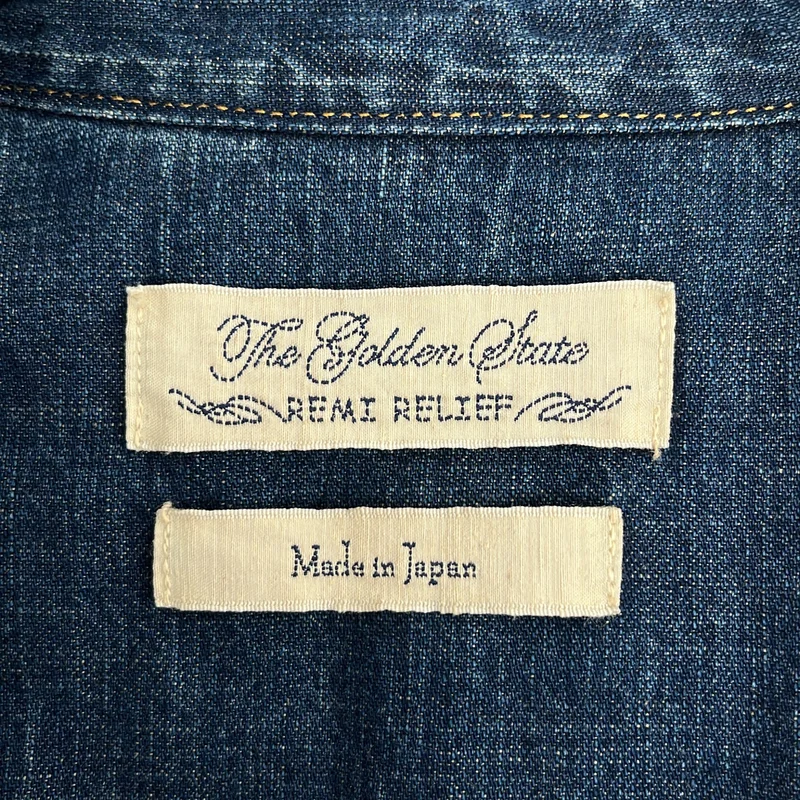 REMI RELIEF / レミレリーフ | コットン デニム ウエスタンシャツ | S | メンズ