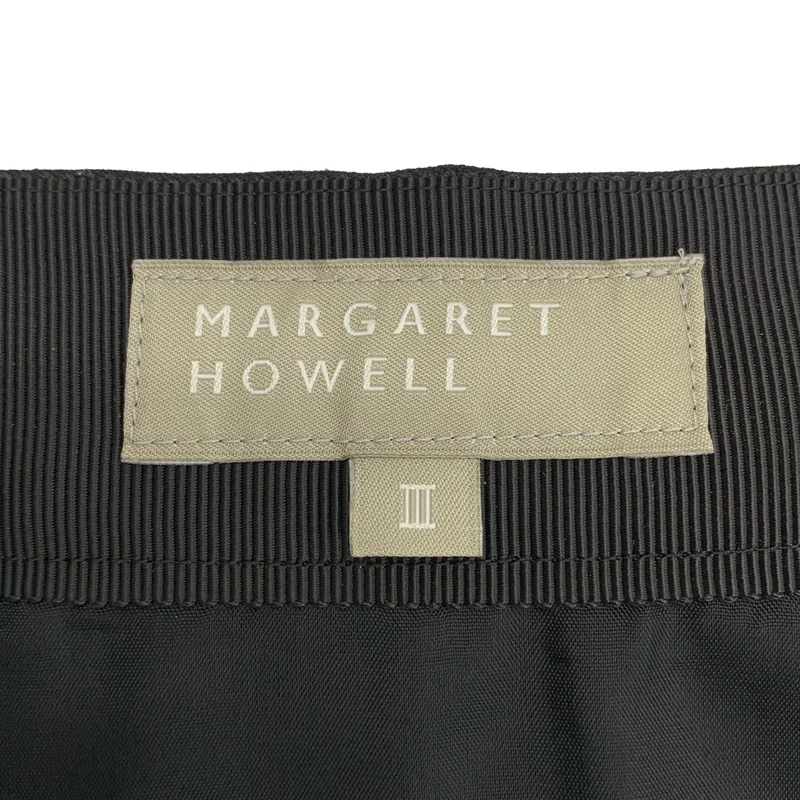 MARGARET HOWELL / マーガレットハウエル | コットン サイドジップ タック スカート | 3 | レディース