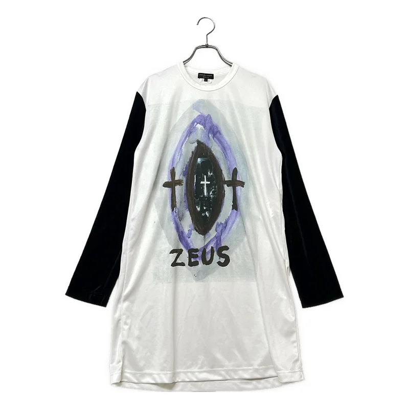 COMME des GARCONS HOMME PLUS / コムデギャルソンオムプリュス | 2019AW | 異素材切替 ZEUS プリント カットソー | S | メンズ