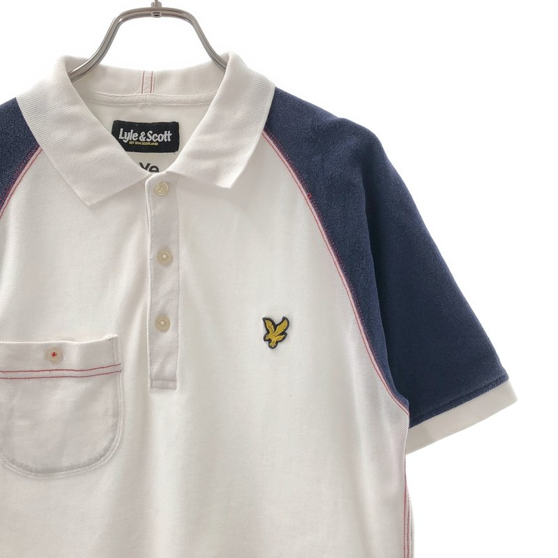 eye JUNYA WATANABE COMME des GARCONS MAN / アイジュンヤワタナベ マン | × Lyle & Scott / 2トーン ラグランスリーブ ポロシャツ | M | メンズ
