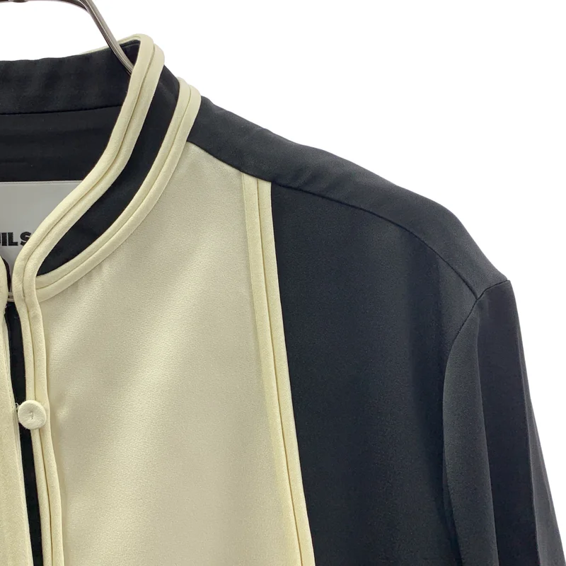 JIL SANDER / ジルサンダー | 2025SS | Contrast Satin Shirt オーバーサイズ コントラスト サテンシャツ | 32 | レディース