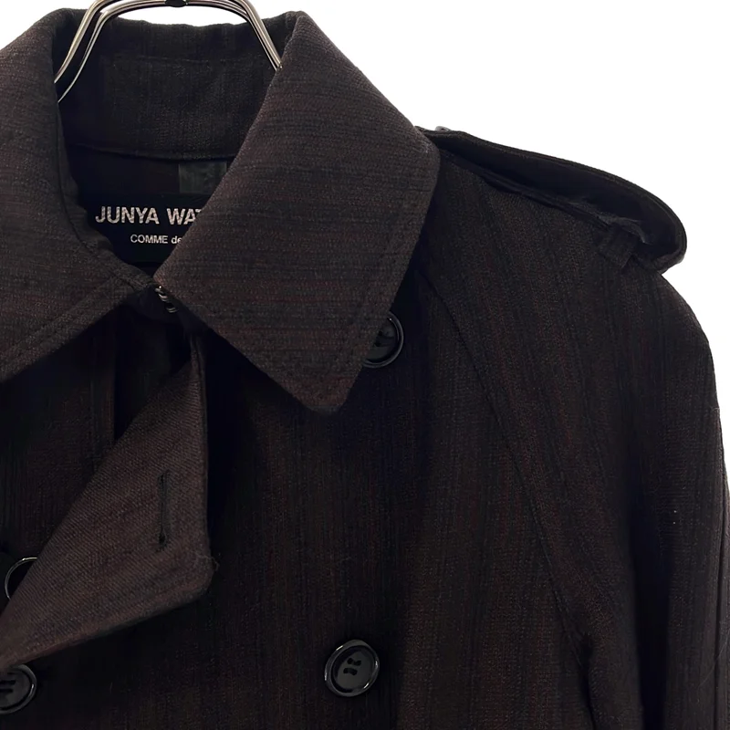 JUNYA WATANABE COMME des GARCONS / ジュンヤワタナベ | 2005AW | ストライプ トレンチコート | S | レディース