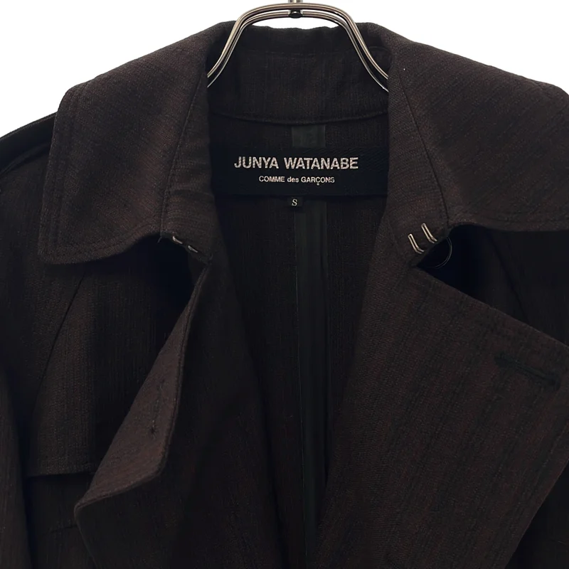 JUNYA WATANABE COMME des GARCONS / ジュンヤワタナベ | 2005AW | ストライプ トレンチコート | S | レディース