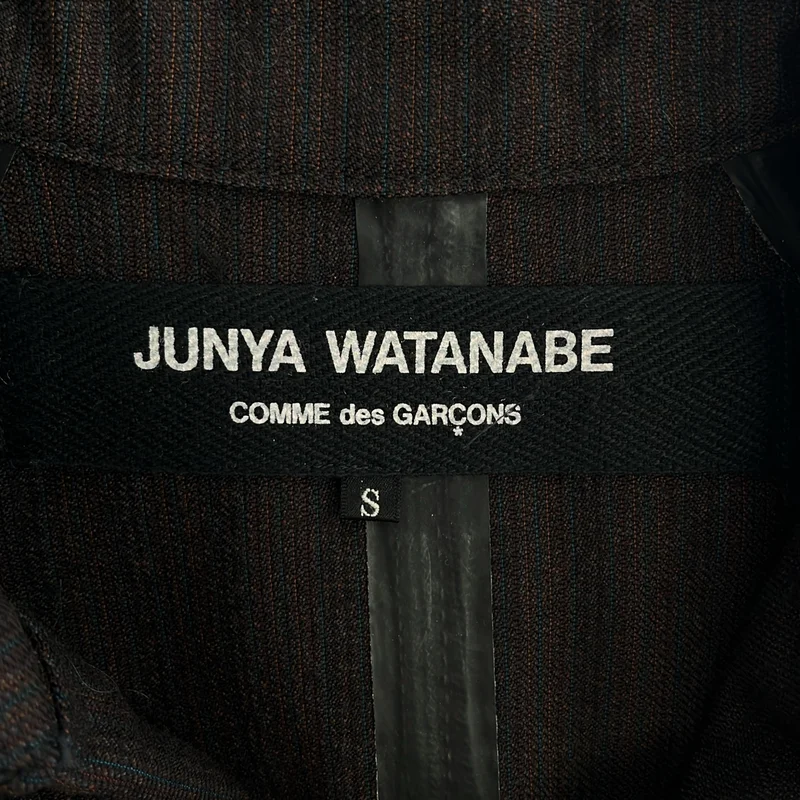 JUNYA WATANABE COMME des GARCONS / ジュンヤワタナベ | 2005AW | ストライプ トレンチコート | S | レディース