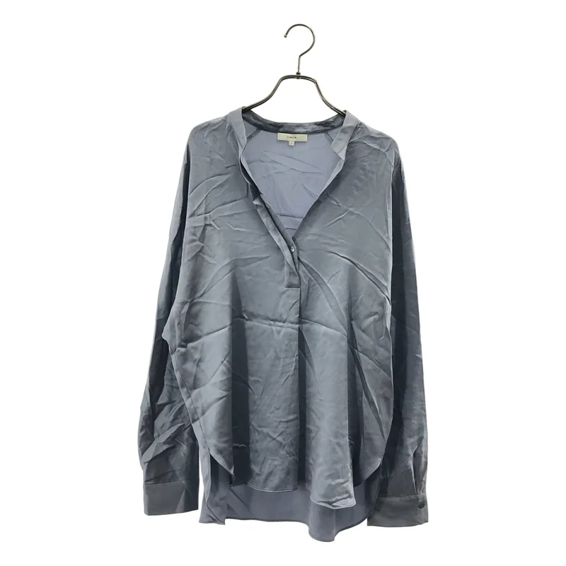 Vince / ヴィンス | silk 100％ / シルク スキッパー シャツ ブラウス | S | レディース