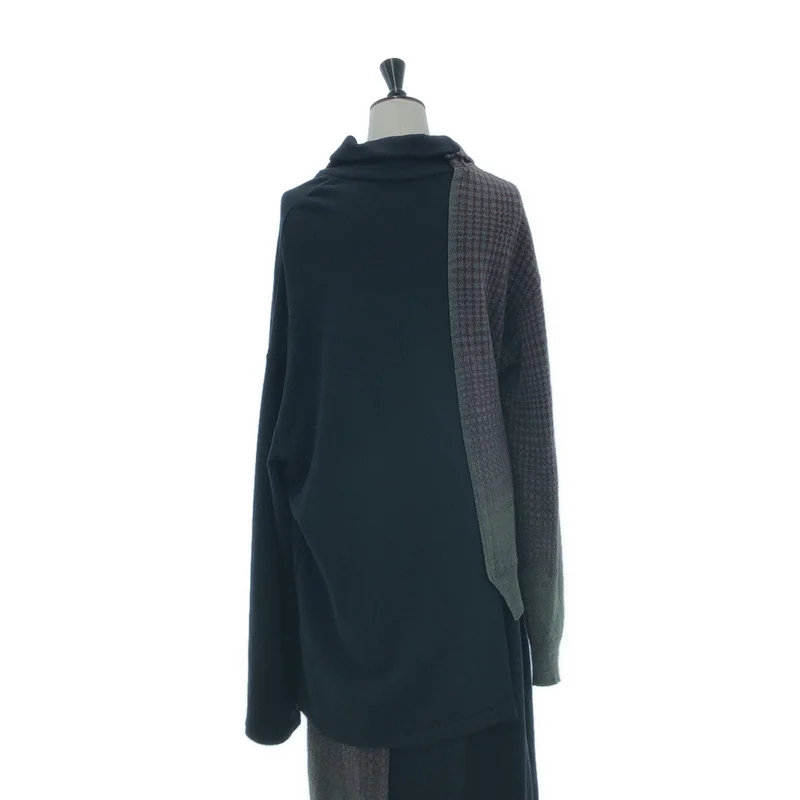 Y's / ワイズヨウジヤマモト | 2020AW | セットアップ ドッキング オーバーシルエット ハイネック スウェット / スリット スカート | 2 | レディース
