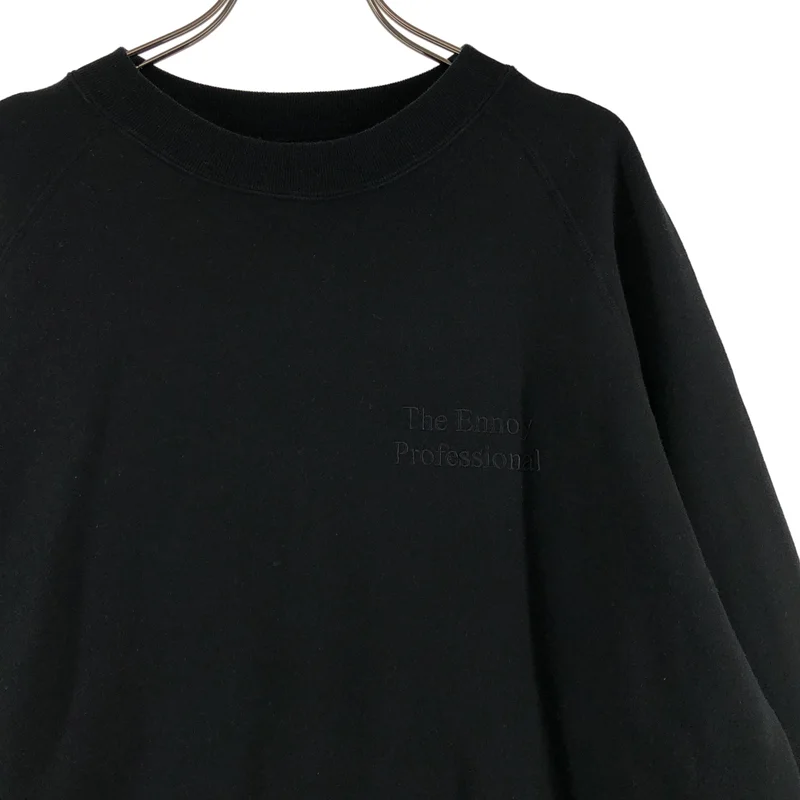 The Ennoy Professional / ザエンノイプロフェッショナル | 2022AW | ロゴ スウェット トレーナー | M | ブラック | メンズ The Ennoy Professional / ザエンノイプロフェッショナル | 2022AW