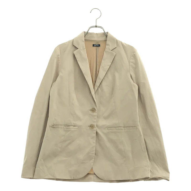 JIL SANDER NAVY / ジルサンダーネイビー | コットン ストレッチ 2B テーラードジャケット JDC014A JC031 41 | 34 | レディース