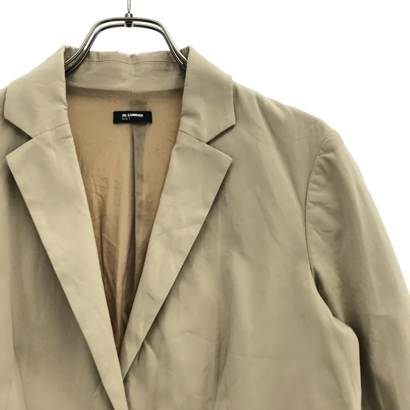 JIL SANDER NAVY / ジルサンダーネイビー | コットン ストレッチ 2B テーラードジャケット JDC014A JC031 41 | 34 | レディース