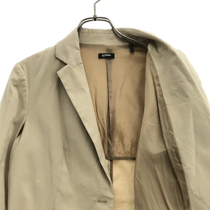 JIL SANDER NAVY / ジルサンダーネイビー | コットン ストレッチ 2B テーラードジャケット JDC014A JC031 41 | 34 | レディース