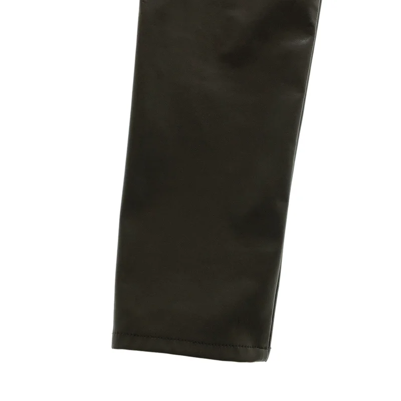 JOHN LAWRENCE SULLIVAN / ジョンローレンスサリバン | DENIM & VEGAN LEATHER BI-COLOR PANTS パンツ | M | レディース