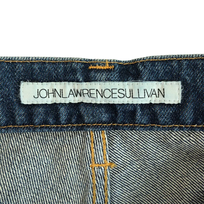 JOHN LAWRENCE SULLIVAN / ジョンローレンスサリバン | DENIM & VEGAN LEATHER BI-COLOR PANTS パンツ | M | レディース