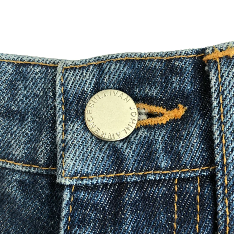 JOHN LAWRENCE SULLIVAN / ジョンローレンスサリバン | DENIM & VEGAN LEATHER BI-COLOR PANTS パンツ | M | レディース