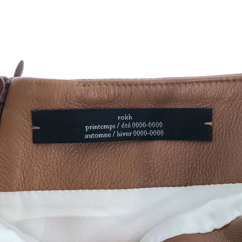 Rokh / ロック | BROWN LEATHER BUSTIER トップス | 36 | レディース