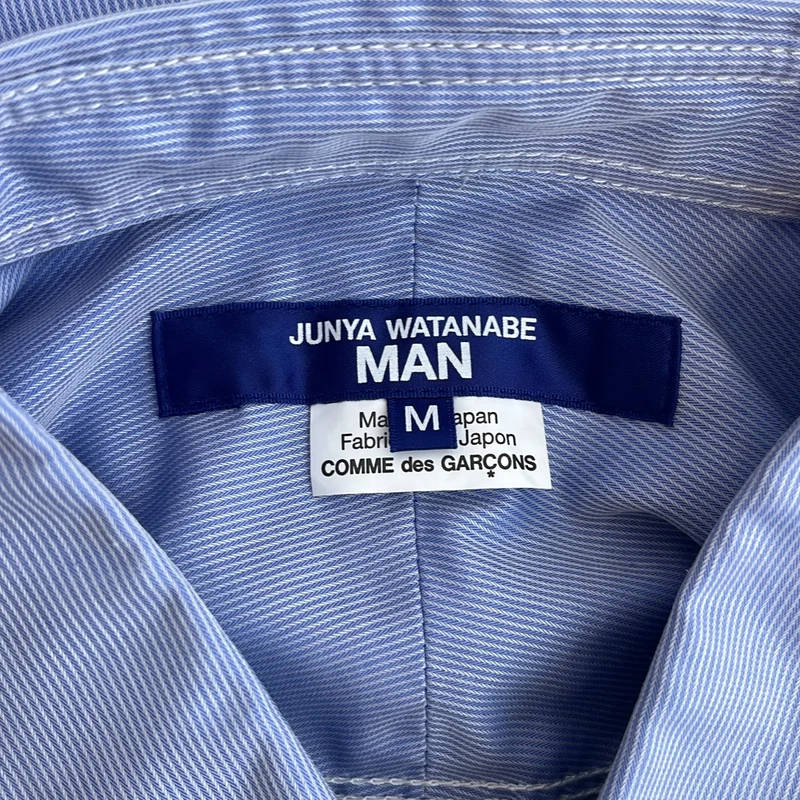 JUNYAWATANABE COMMEdesGARCONS MAN / ジュンヤワタナベマン | 2026SS | コットン フローラルパッチ ストライプシャツ | M | メンズ