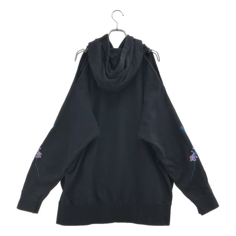 Mame Kurogouchi / マメクロゴウチ | エンブロイダリー オープンショルダー パーカー MM17SS-JS021 | 1 | レディース