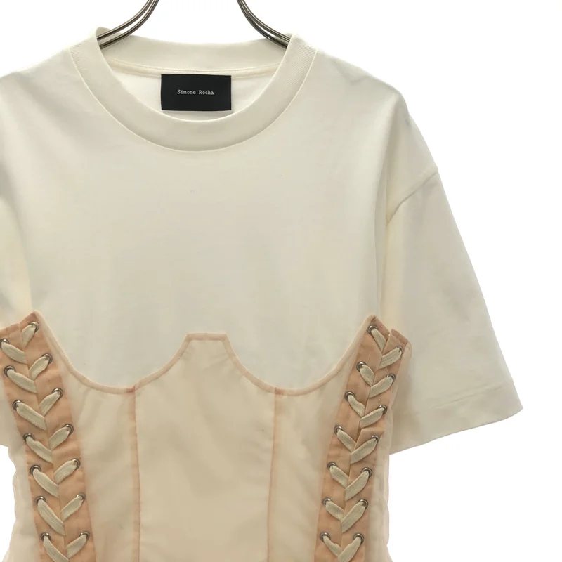Simone Rocha / シモーネロシャ | コルセット Tシャツ_半袖 5282 0562 | S | レディース