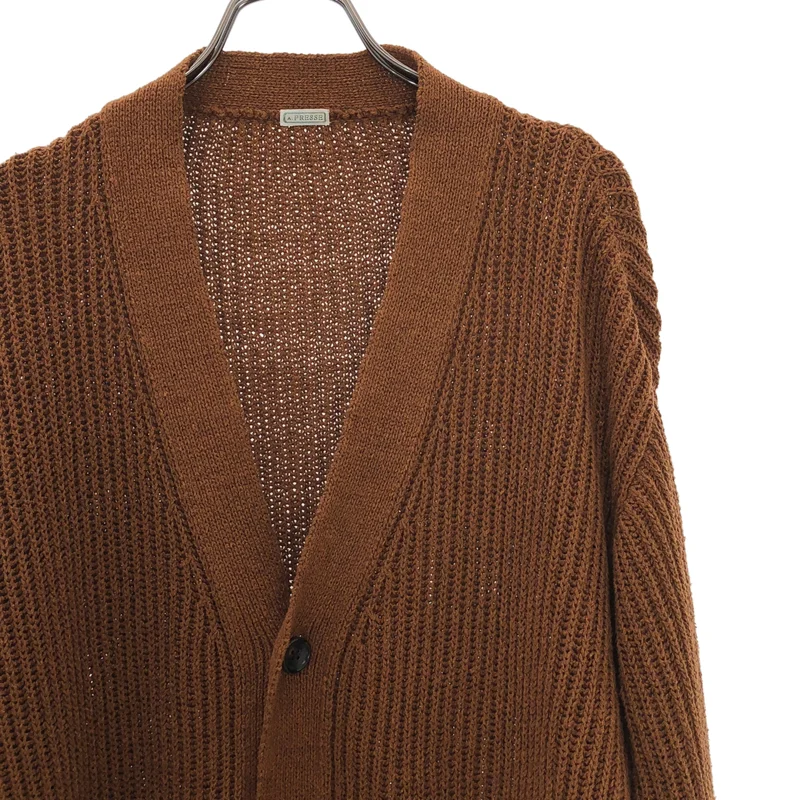 A.PRESSE / アプレッセ | Silk linen Cardigan サマーカーディガン | 2 | メンズ