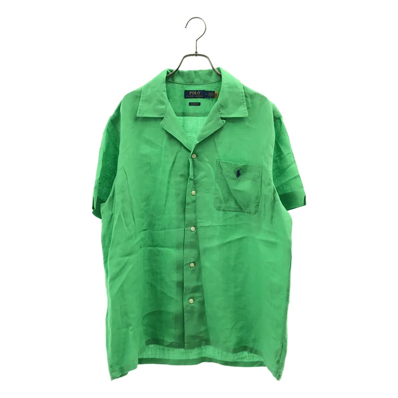 POLO RALPH LAUREN / ポロラルフローレン | リネン ポニー オープンカラー シャツ | M | メンズ