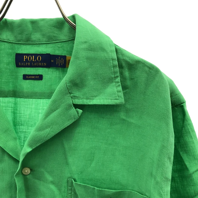POLO RALPH LAUREN / ポロラルフローレン | リネン ポニー オープンカラー シャツ | M | メンズ