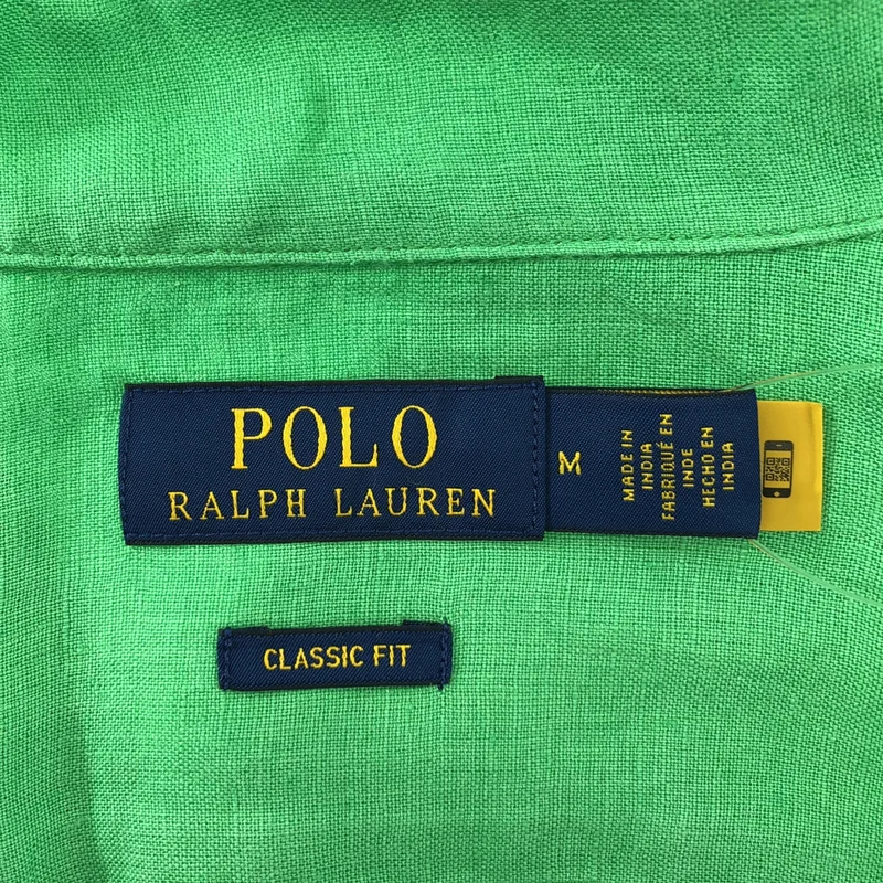 POLO RALPH LAUREN / ポロラルフローレン | リネン ポニー オープンカラー シャツ | M | メンズ