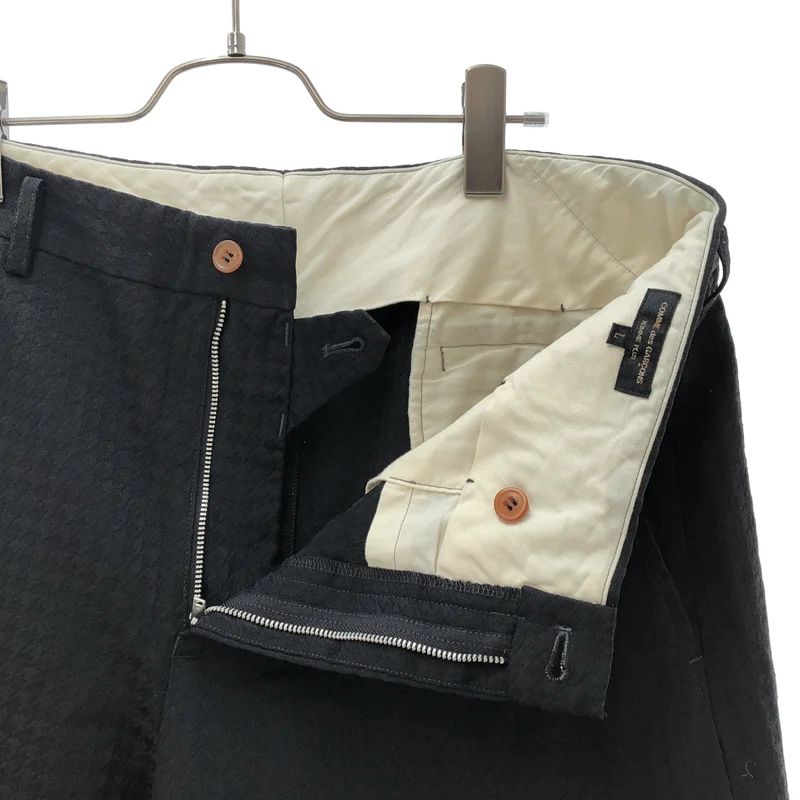 COMME des GARCONS HOMME PLUS / コムデギャルソンオムプリュス | 2016AW | ポリエステル 製品加工 ジャガード ワイド ショートパンツ ショーツ | L | メンズ